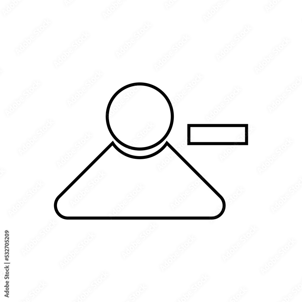 Graphic flat user icon for your design and website Graphic flat user icon for your design and website