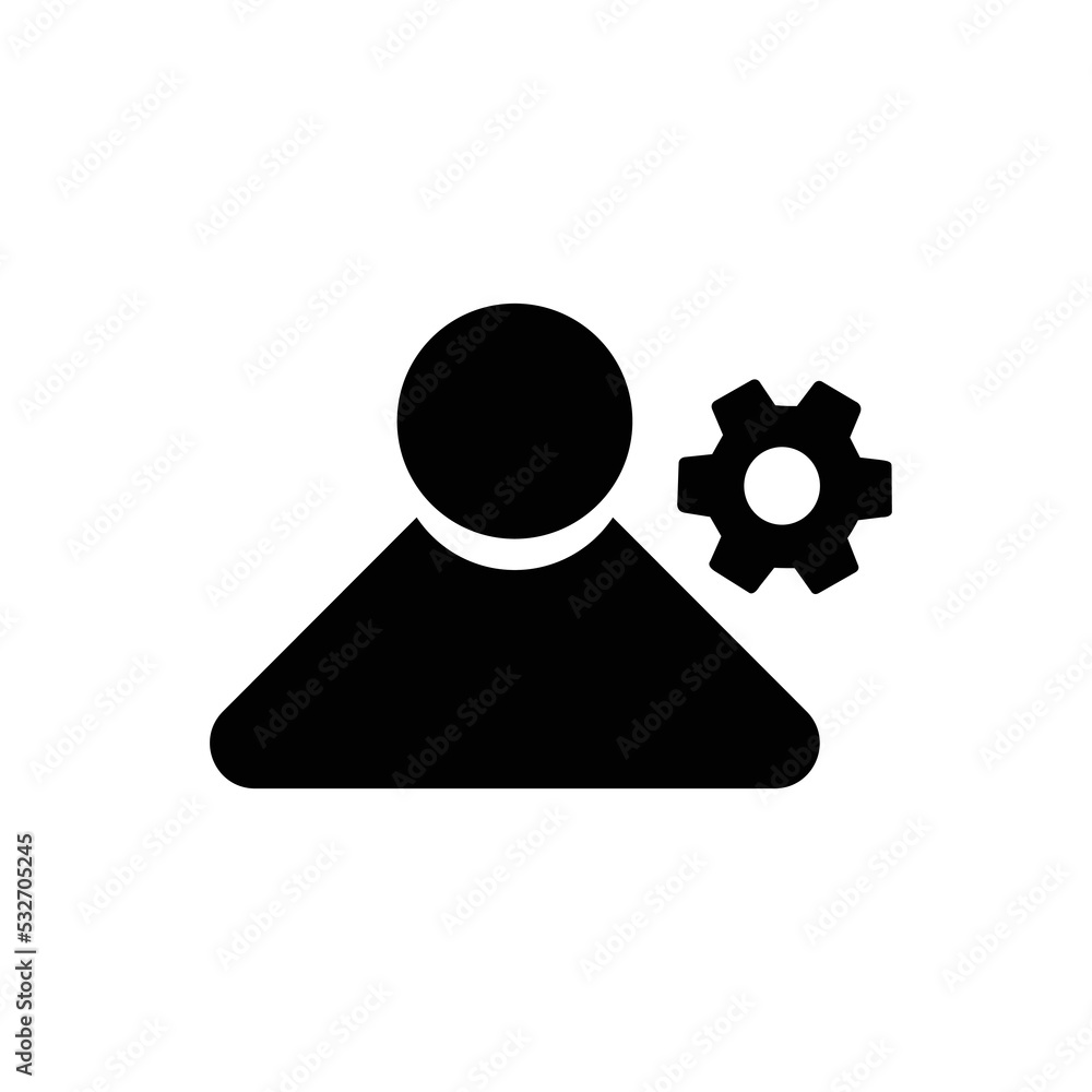Graphic flat user icon for your design and website Graphic flat user icon for your design and website