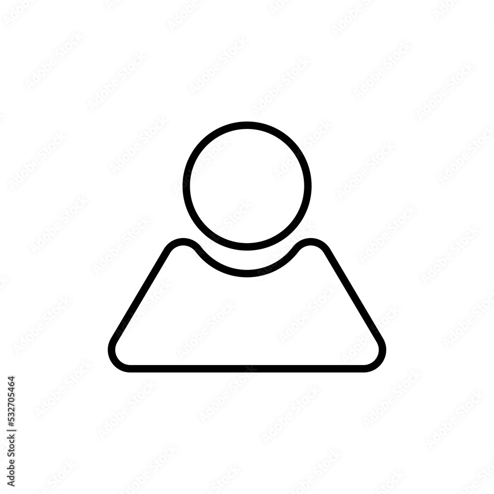 Graphic flat user icon for your design and website Graphic flat user icon for your design and website