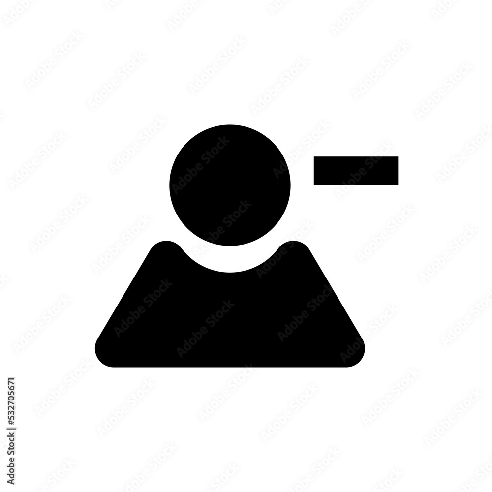 Graphic flat user icon for your design and website Graphic flat user icon for your design and website