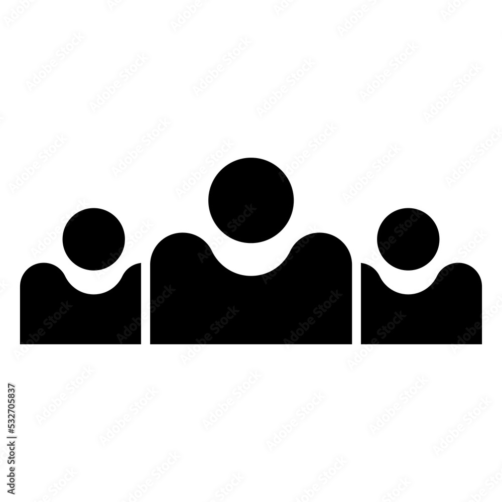 Graphic flat user icon for your design and website Graphic flat user icon for your design and website