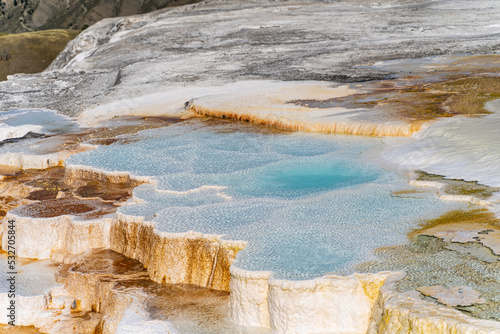 фотографія Mammoth Hot Springs in Yellowstone National Park.