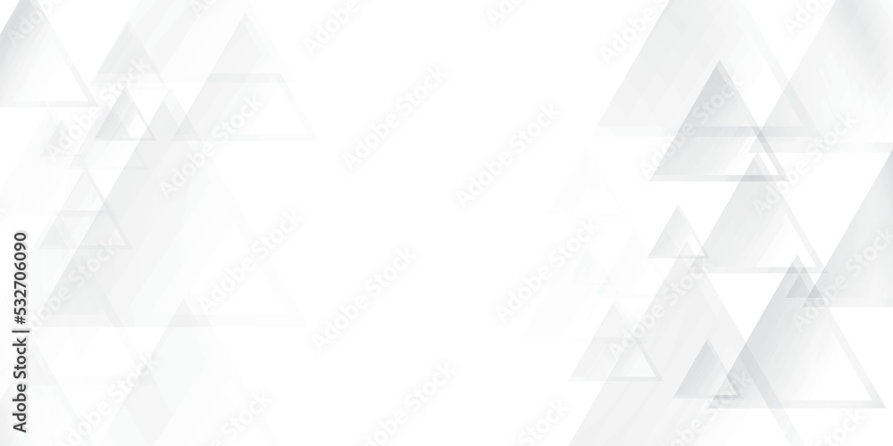 Obraz premium Abstract white and gray color, modern design stripes background with geometric shape. Vector illustration