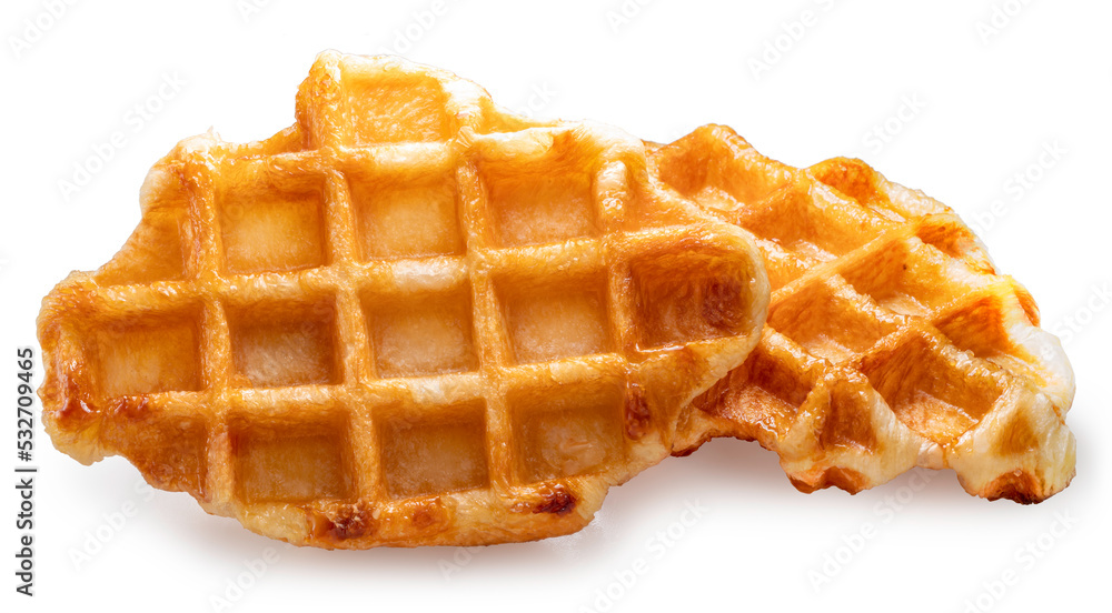 Golden brown Waffle isolated on white background, Freshly baked waffle isolated on white background With work path. Golden brown Waffle isolated on white background, Freshly baked waffle isolated on white background With work path.