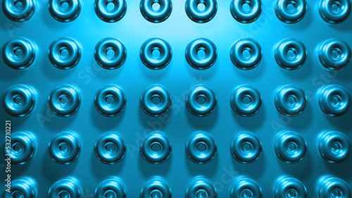 Abstract 3d render background, geometric shapes blue color