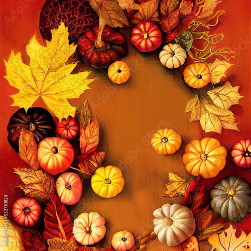 autumn ornament illustration