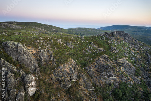 Landscape in the Jerte Valley. Extremadura. Spain.