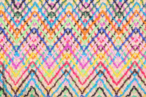 Colorful knitwear with multi color of the rope as a background.