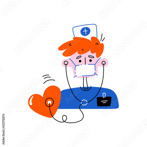 doctor and heart