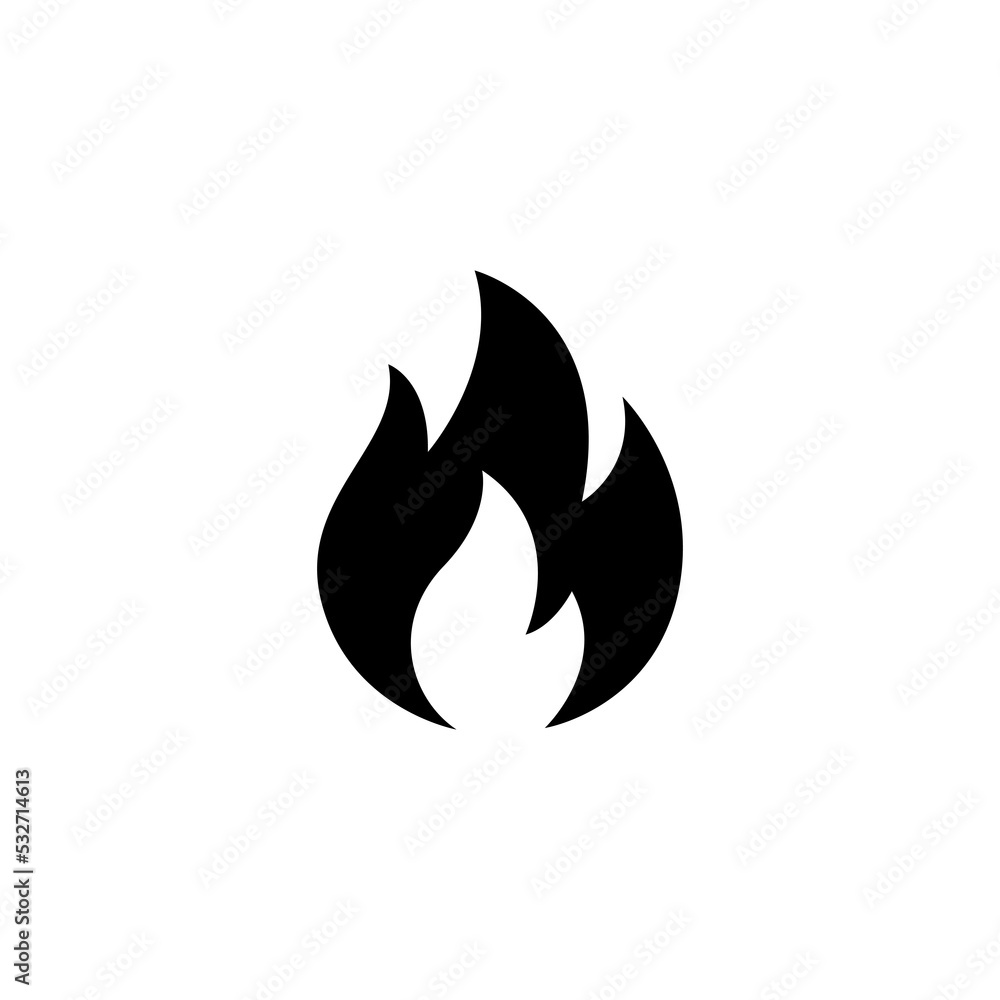 Fire flame icon. Modern vector icon design. Fire flame icon. Modern vector icon design.