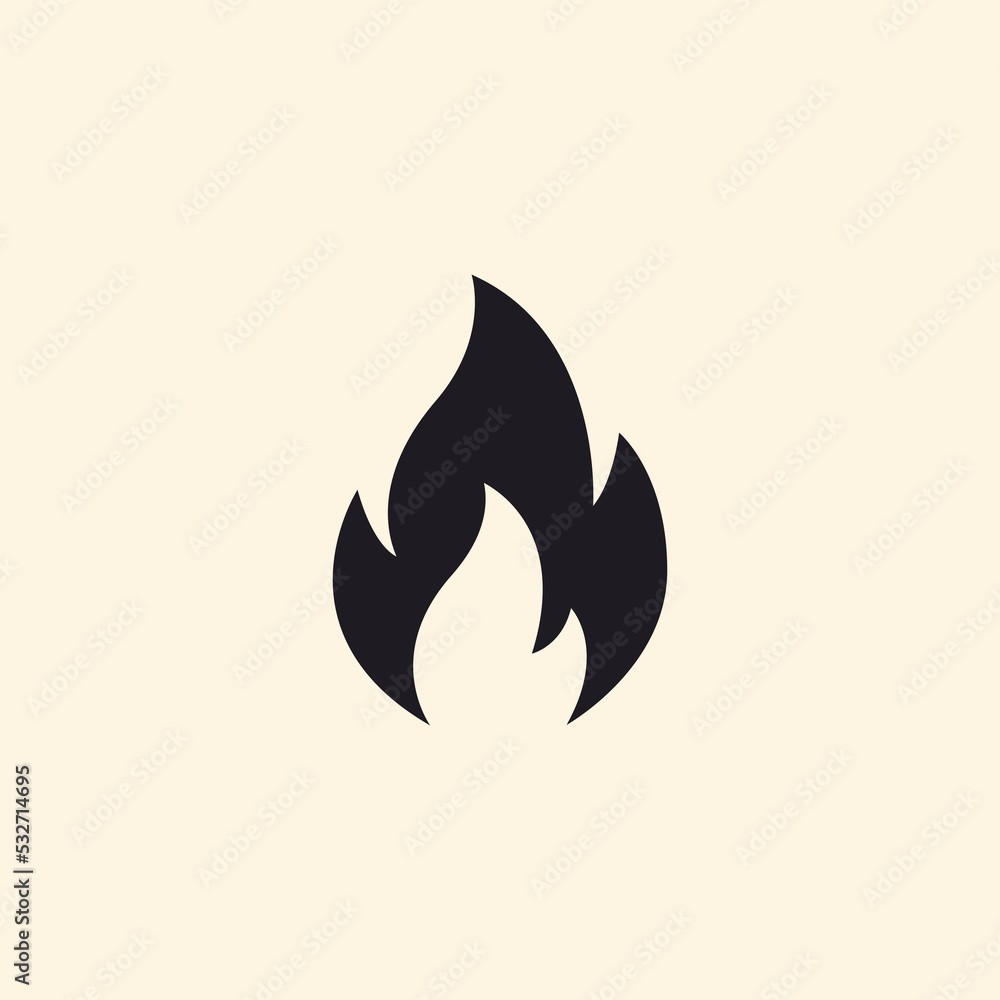 Fire flame icon. Modern vector icon design.