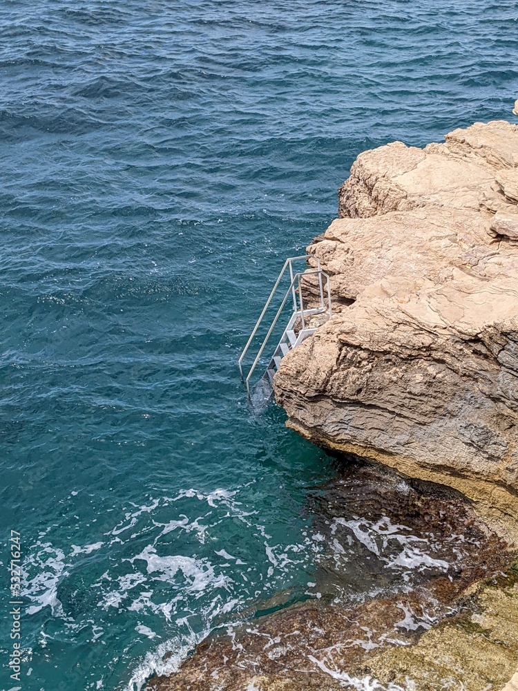 Bare rocks on the Adriatic coast