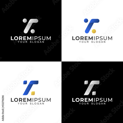 Combination of Letter T - Letter X - Percent Logo