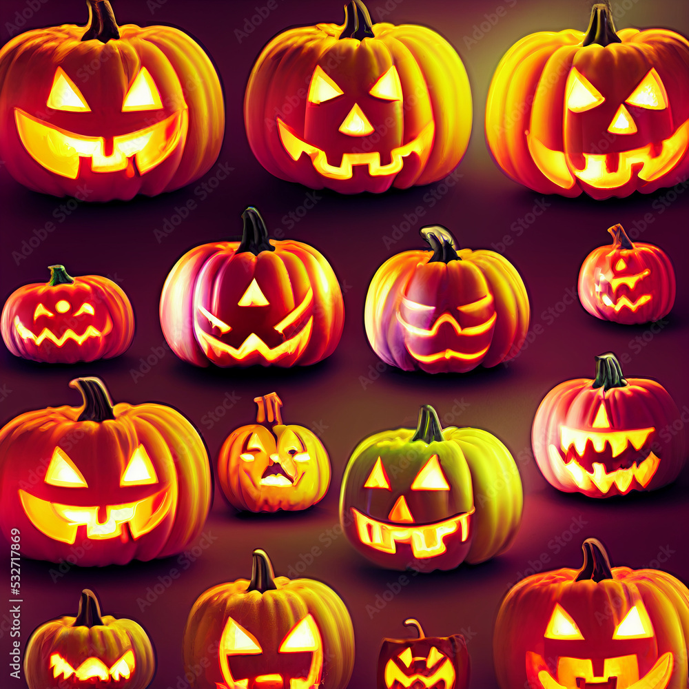 halloween pumpkins and autumn leaves pattern, holiday illustration, textures, wallpapers, halloween pumpkins and autumn leaves pattern, holiday illustration, textures, wallpapers,