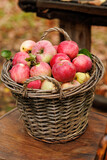 red apples in the basket