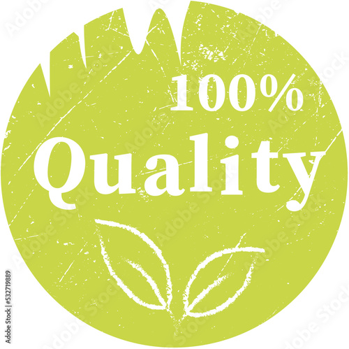 organic and natural products sticker for labels photo