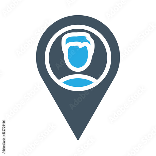 Track live location Vector Icon which is suitable for commercial work and easily modify or edit it
