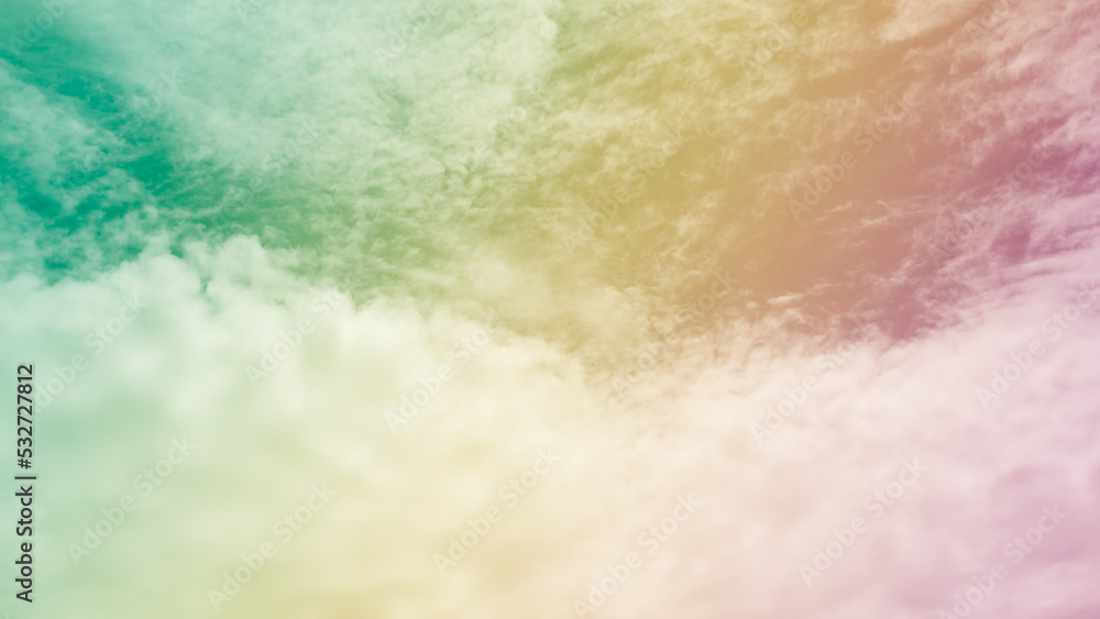 Obraz premium Pink Sky White Cloud Background,Sunlight Day with Sky Wallpaper Backdrop,Mockup Nature Landscape Free Space Backdrop,Card or Poster for Environment Protection,Dramatic Cloudscape Beautiful Pastel.