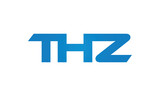 THZ monogram linked letters, creative typography logo icon
