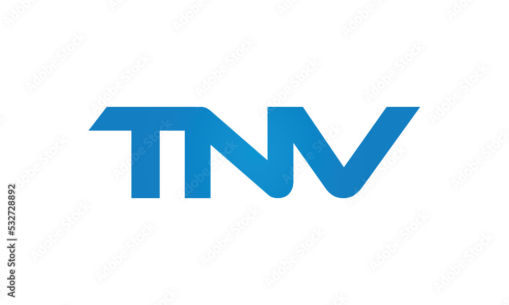 TNV letters Joined logo design connect letters with chin logo logotype icon concept TNV letters Joined logo design connect letters with chin logo logotype icon concept
