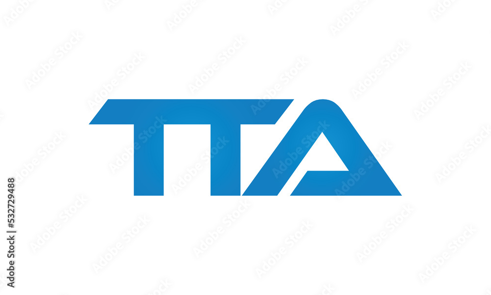 TTA letters Joined logo design connect letters with chin logo logotype icon concept
TTA letters Joined logo design connect letters with chin logo logotype icon concept
