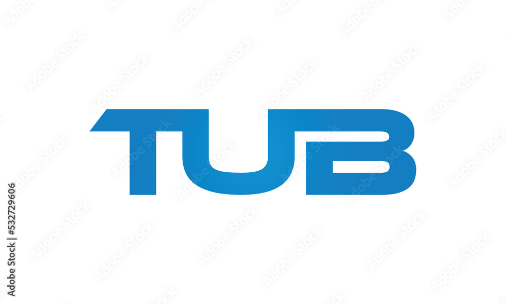 TUB letters Joined logo design connect letters with chin logo logotype icon concept
TUB letters Joined logo design connect letters with chin logo logotype icon concept