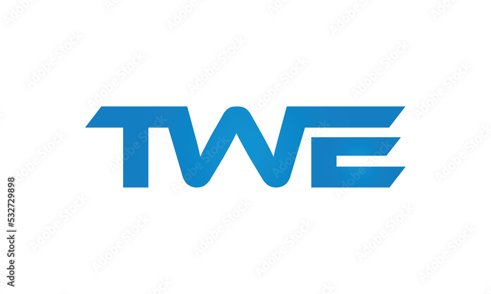 TWE letters Joined logo design connect letters with chin logo logotype icon concept
TWE letters Joined logo design connect letters with chin logo logotype icon concept