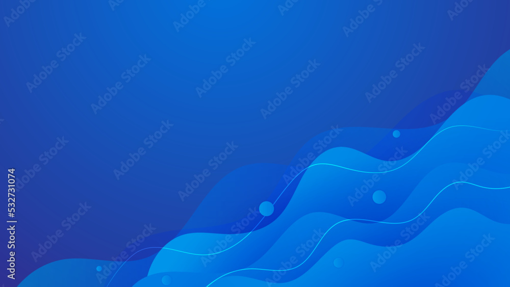 Blue wave background. Blue background can be used to present your product