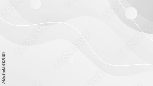 Abstract wave geometric white and gray color background. Vector, illustration.