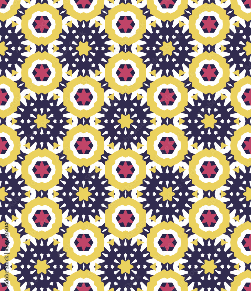 Abstract geometric pattern. A seamless background, vintage texture.
