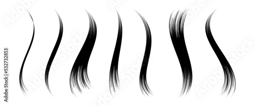 Stylish hair design elements