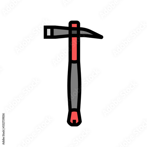 grub axe hatchet color icon vector. grub axe hatchet sign. isolated symbol illustration
