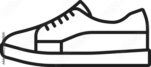 Sneakers shoe outline icon