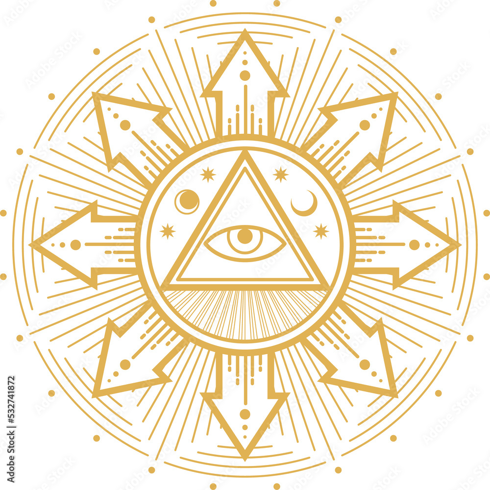 Esoteric Occult Symbol Vector Eye Of Providence Stock Illustration Esoteric Occult Symbol Vector Eye Of Providence Stock Illustration