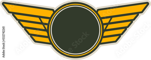 Patch on uniform air forces military rank insignia