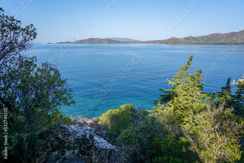 Coastline of Marmaris Hisaronu Mugla Turkey