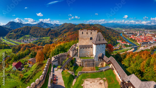 Print op canvas Castle in Celje city