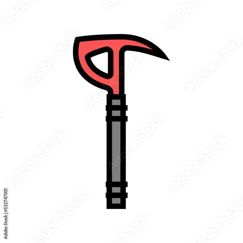 crash axe tool color icon vector. crash axe tool sign. isolated symbol illustration