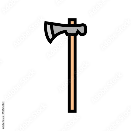 tomahawk weapon color icon vector. tomahawk weapon sign. isolated symbol illustration