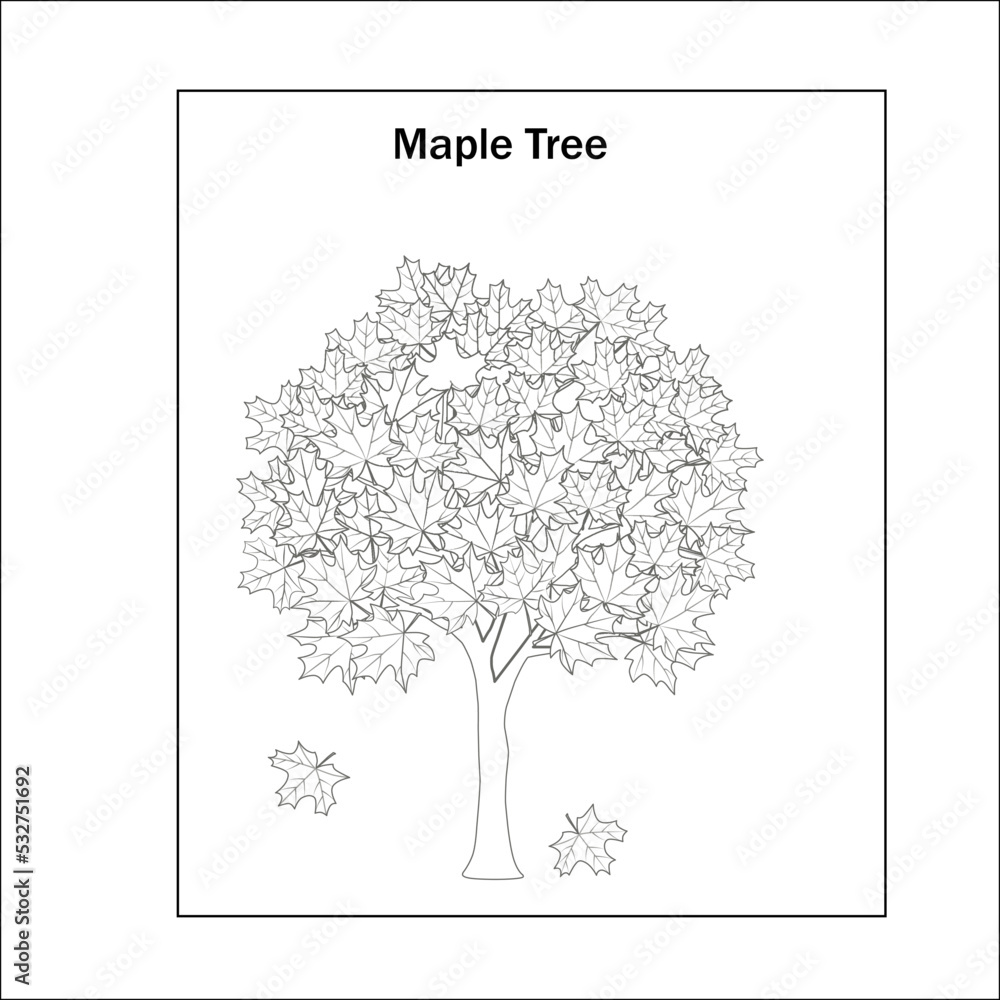 Fototapeta premium funny coloring page for kids