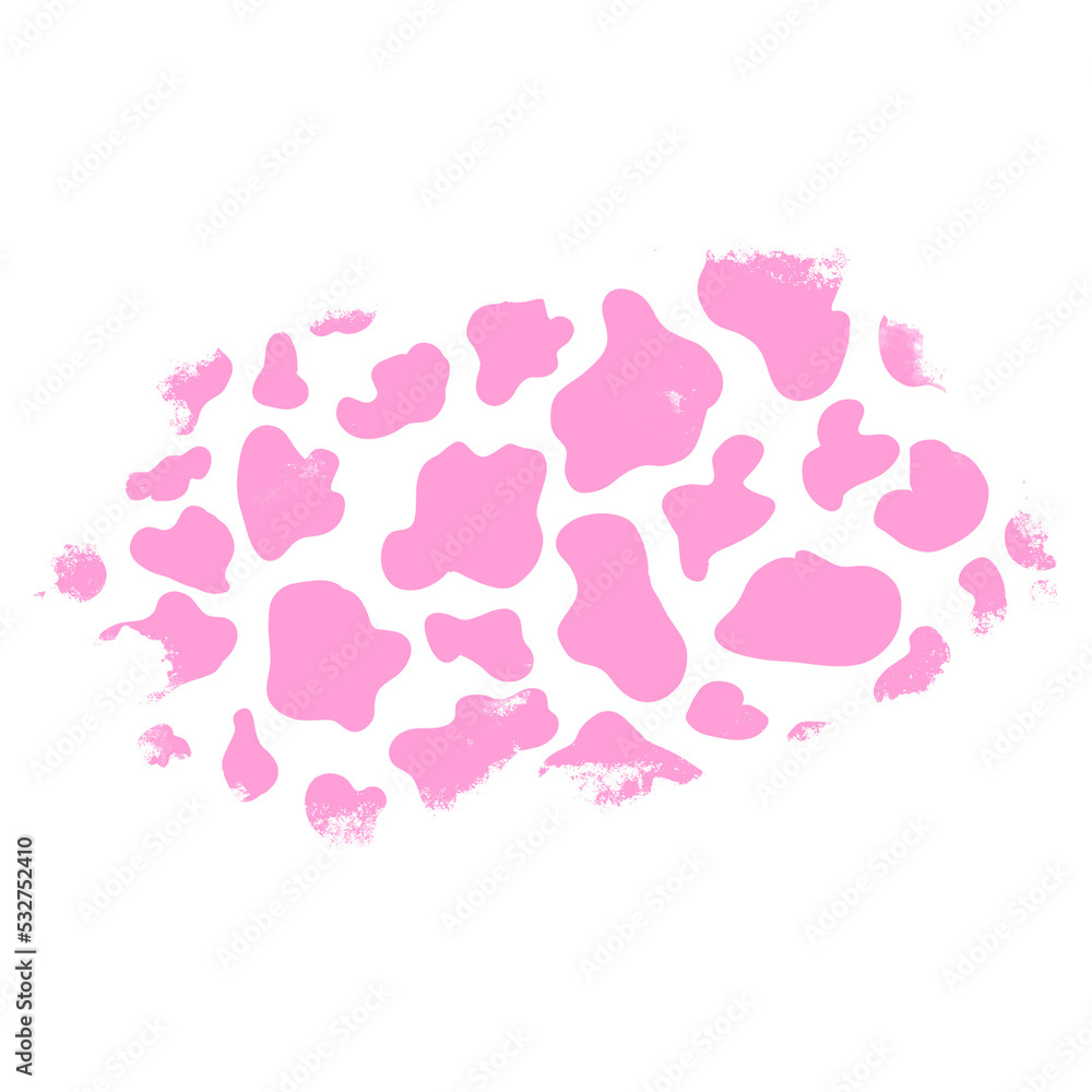Fototapeta premium Pink Cow Print Splash