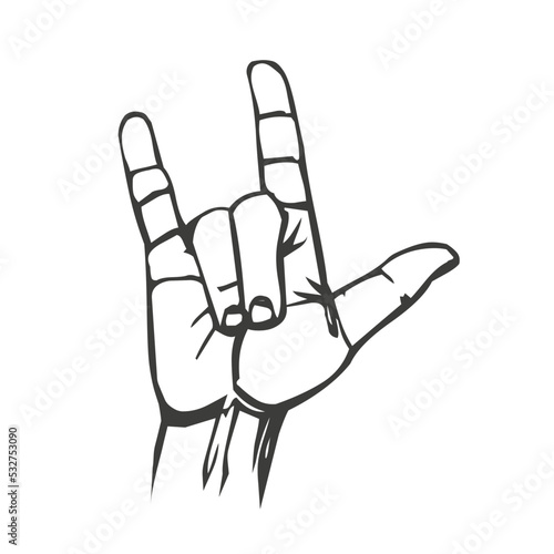 Dactylology Sign Language ILY