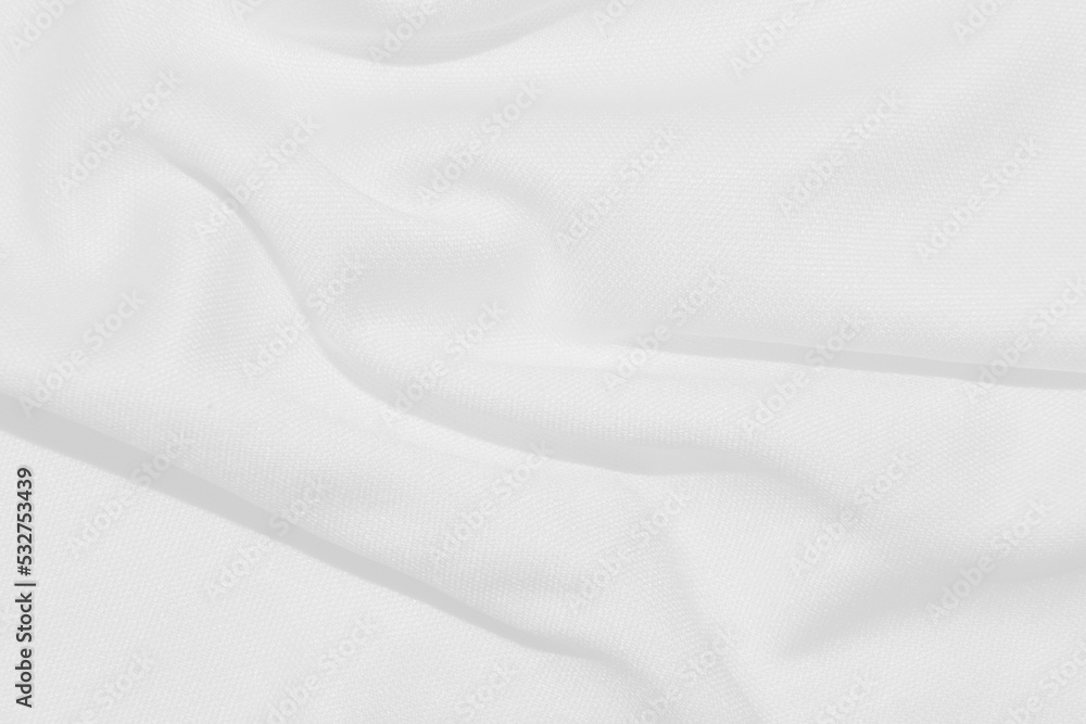 A clean white cloth with swaying streaks for the background.