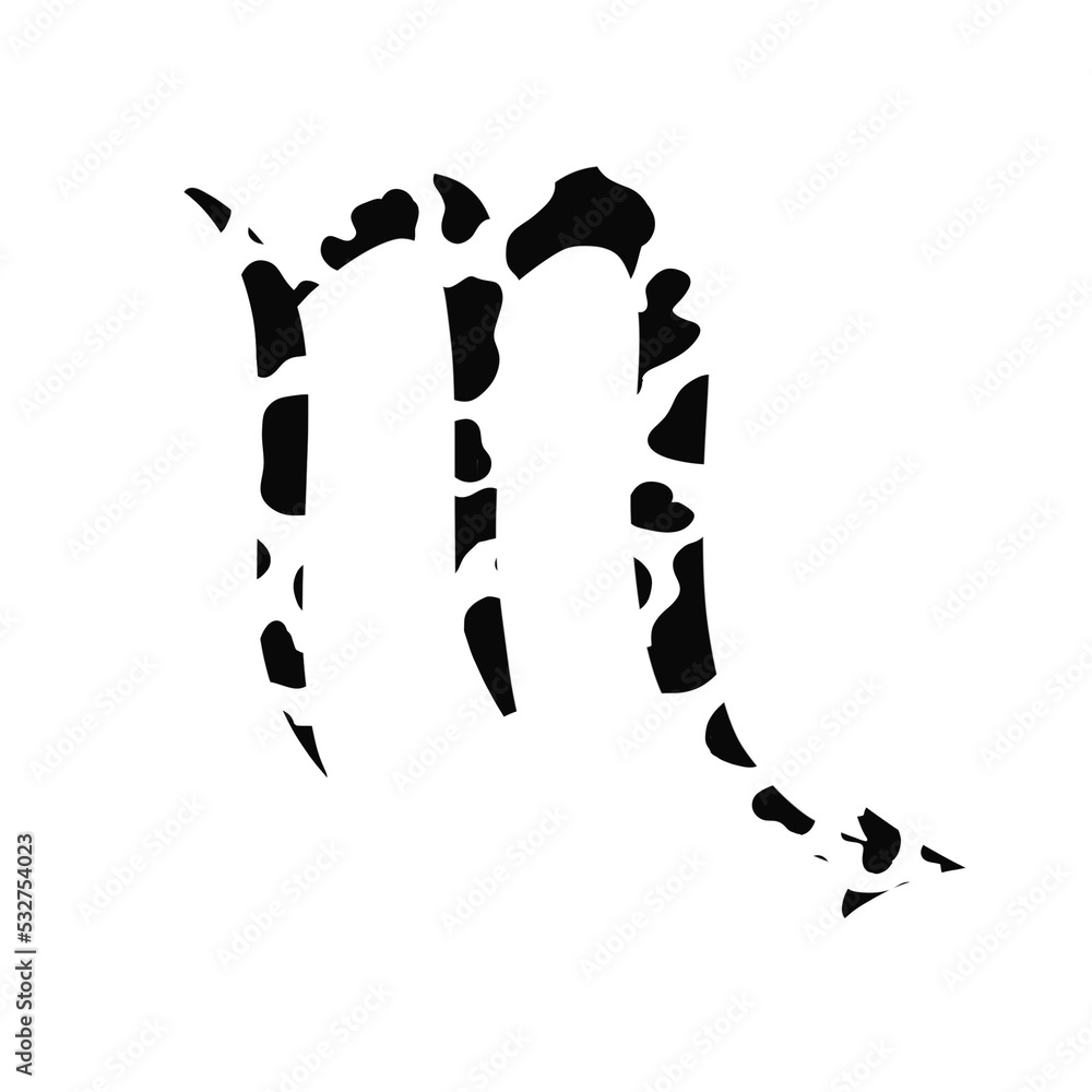 Scorpio Cow Print Zodiac Sign Scorpio Cow Print Zodiac Sign