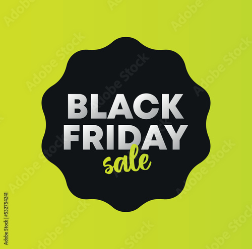 Icon Black Friday tag. Vector for discount, sales