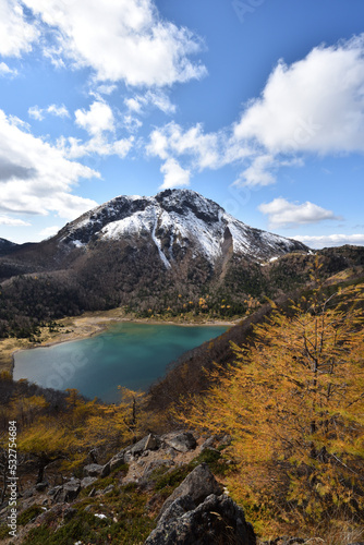Fototapeta Naklejka Na Ścianę i Meble -  Mountain climbing in winter, Nikko, Shirane