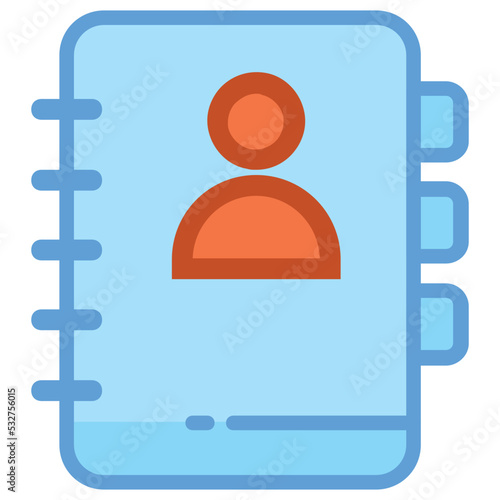 Phone Directory Vector Icon 