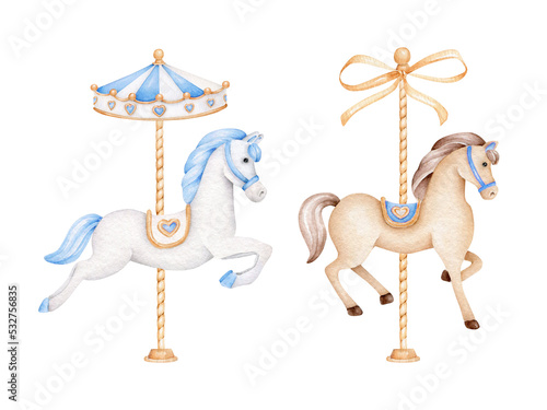 Carousel horse.Merry go round