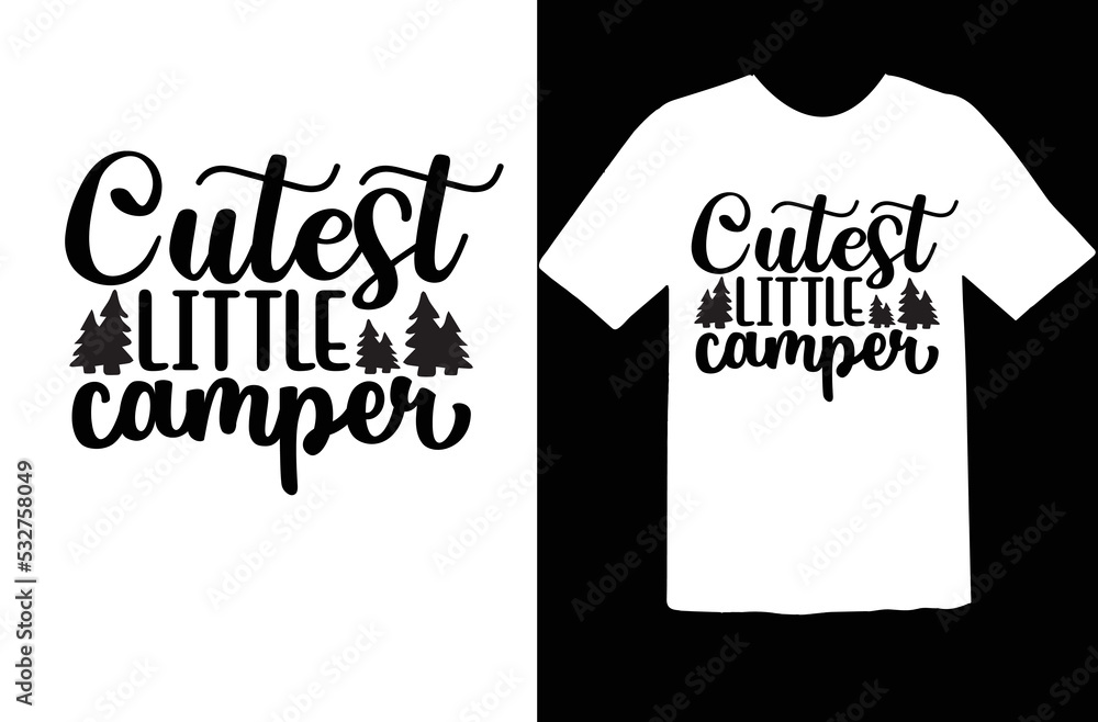 Obraz premium Cutest little camper svg design