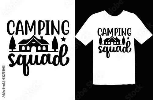 Camping squad svg design